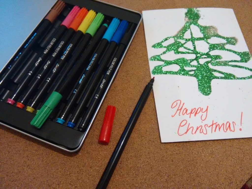 Christmas card for children to make